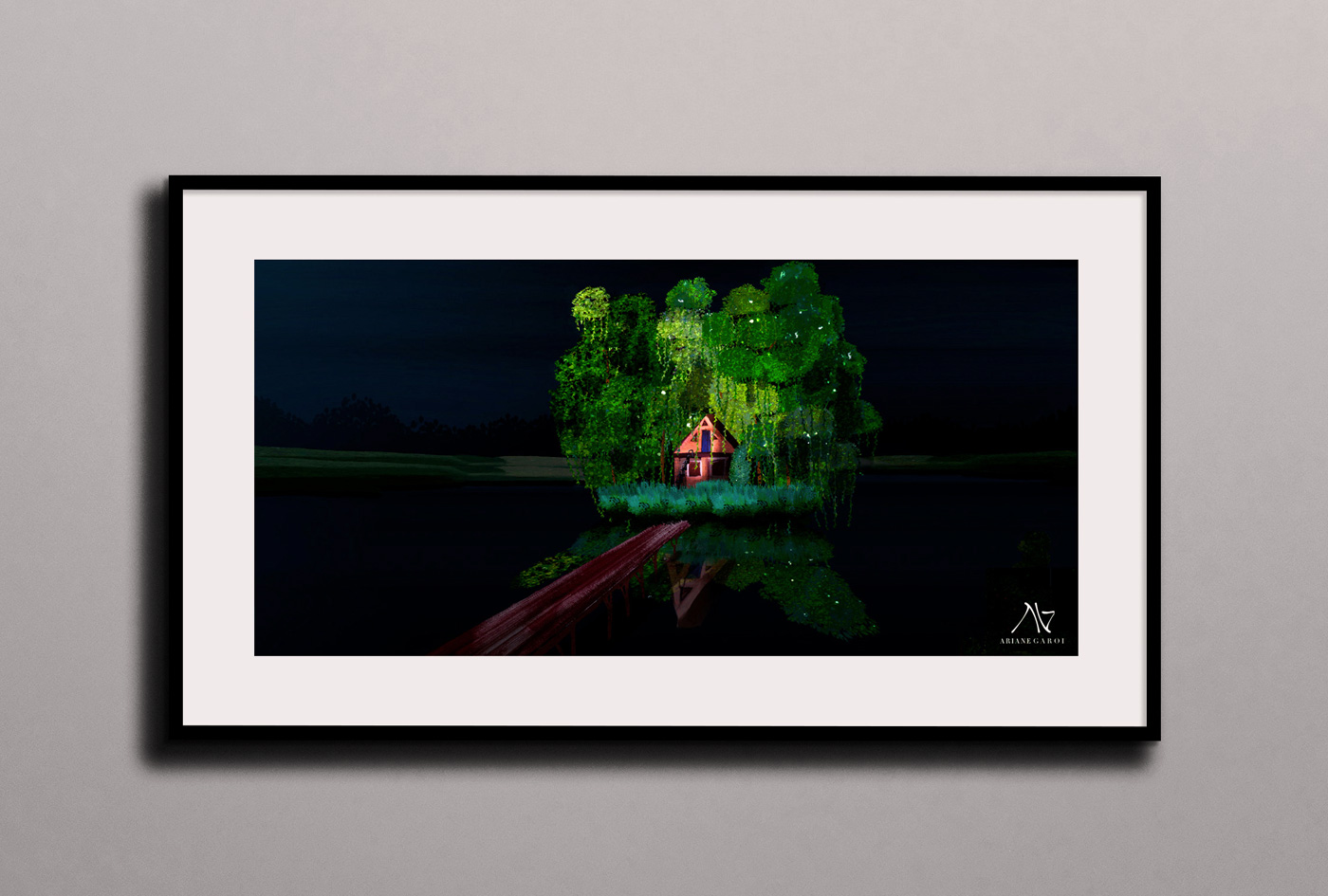 Ariane Garoi The Lake House Framed