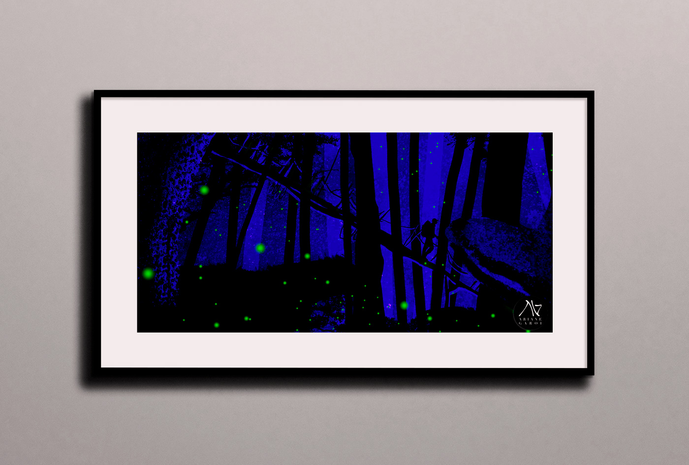 Ariane Garoi Night Walk Framed